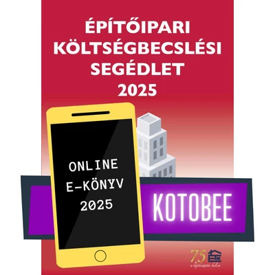 Építőipari költségbecslési segédlet 2025 ONLINE e-könyv 